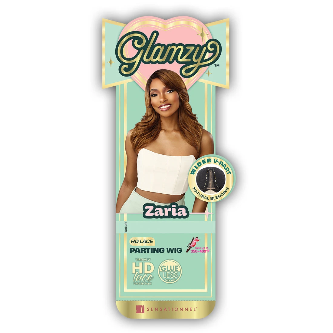 Sensationnel Glamzy Synthetic Hair Glueless HD Lace Parting Wig - ZARIA 5 Sensationnel Glamzy Synthetic Hair Glueless HD Lace Parting Wig - ZARIA - Image 5