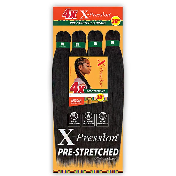 Sensationnel Kanekalon 4X X-Pression PRE STRETCHED BRAID 38 1 Sensationnel Kanekalon 4X X-Pression PRE STRETCHED BRAID 38