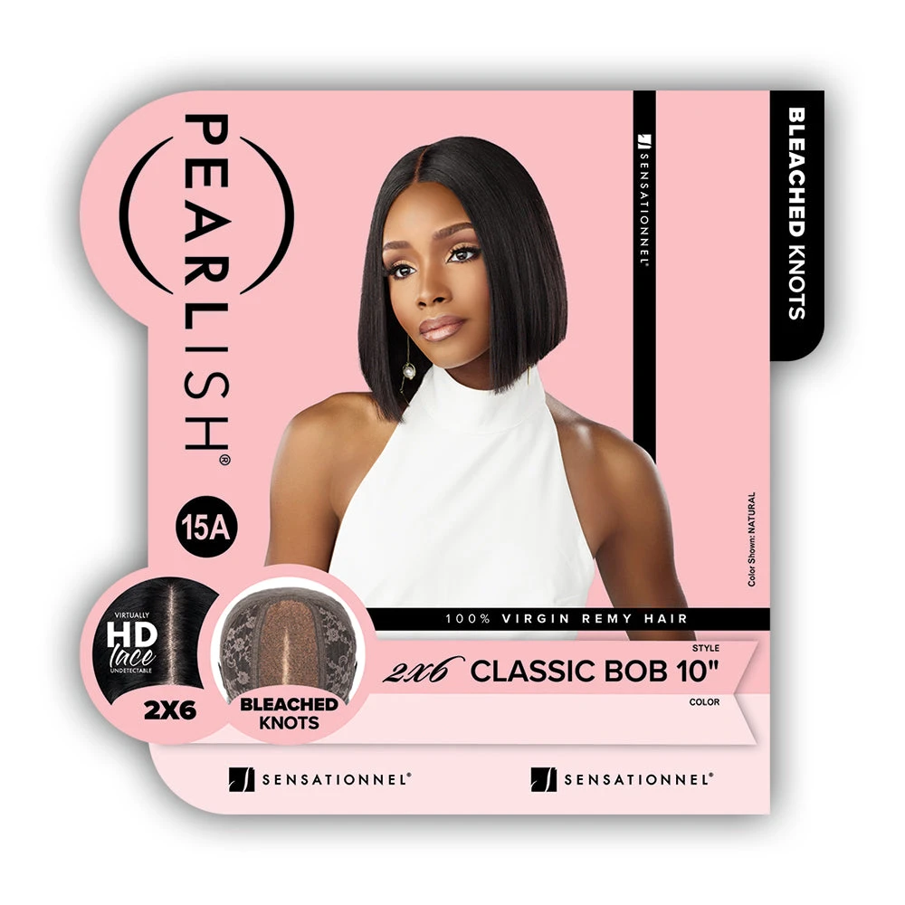 Sensationnel Pearlish 100% Virgn Remy Human Hair 2x6 Lace Wig - CLASSIC BOB 10 5 Sensationnel Pearlish 100% Virgn Remy Human Hair 2x6 Lace Wig - CLASSIC BOB 10 - Image 5