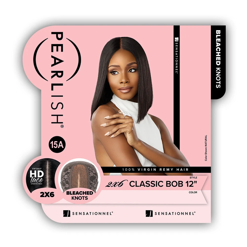 Sensationnel Pearlish 100% Virgn Remy Human Hair 2x6 Lace Wig - CLASSIC BOB 12 5 Sensationnel Pearlish 100% Virgn Remy Human Hair 2x6 Lace Wig - CLASSIC BOB 12 - Image 5