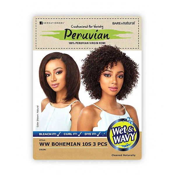 Sensationnel 100% Peruvian Virgin Remi Hair Bare & Natural - WET & WAVY BOHEMIAN 10S 3PCS 5 Sensationnel 100% Peruvian Virgin Remi Hair Bare & Natural - WET & WAVY BOHEMIAN 10S 3PCS - Image 5