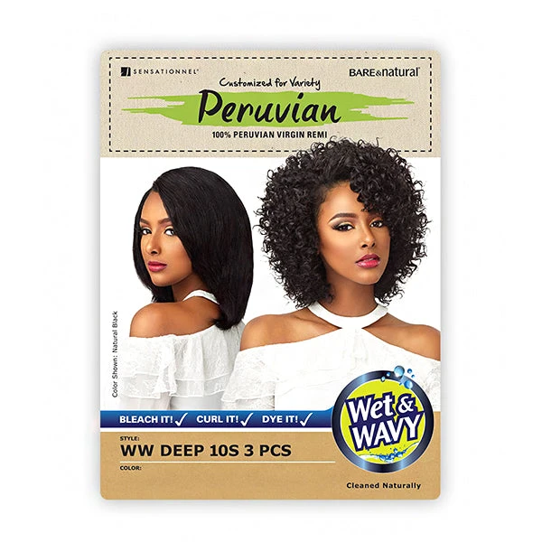 Sensationnel 100% Peruvian Virgin Remi Hair Bare & Natural - WET & WAVY DEEP 10S 3PCS 5 Sensationnel 100% Peruvian Virgin Remi Hair Bare & Natural - WET & WAVY DEEP 10S 3PCS - Image 5