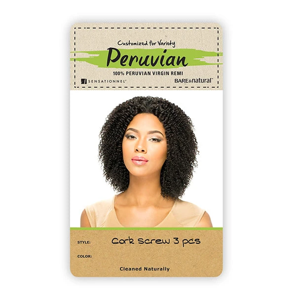 Sensationnel 100% Peruvian Virgin Remi Bundle Hair Bare & Natural - CORK SCREW 10S 3PCS 5 Sensationnel 100% Peruvian Virgin Remi Bundle Hair Bare & Natural - CORK SCREW 10S 3PCS - Image 5