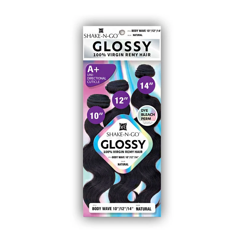 Shake N Go Glossy 100% Virgin Remy Human Hair Weave - BODY WAVE 101214 1 Shake N Go Glossy 100% Virgin Remy Human Hair Weave - BODY WAVE 101214