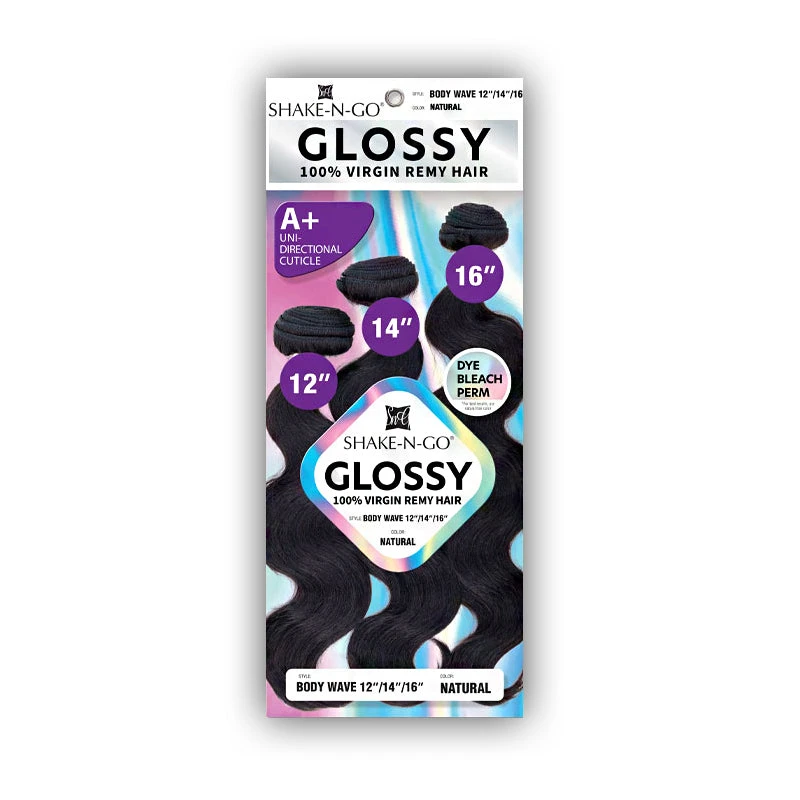 Shake N Go Glossy 100% Virgin Remy Human Hair Weave - BODY WAVE 121416 1 Shake N Go Glossy 100% Virgin Remy Human Hair Weave - BODY WAVE 121416