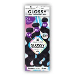 Shake N Go Glossy 100% Virgin Remy Human Hair Weave - BODY WAVE 141618