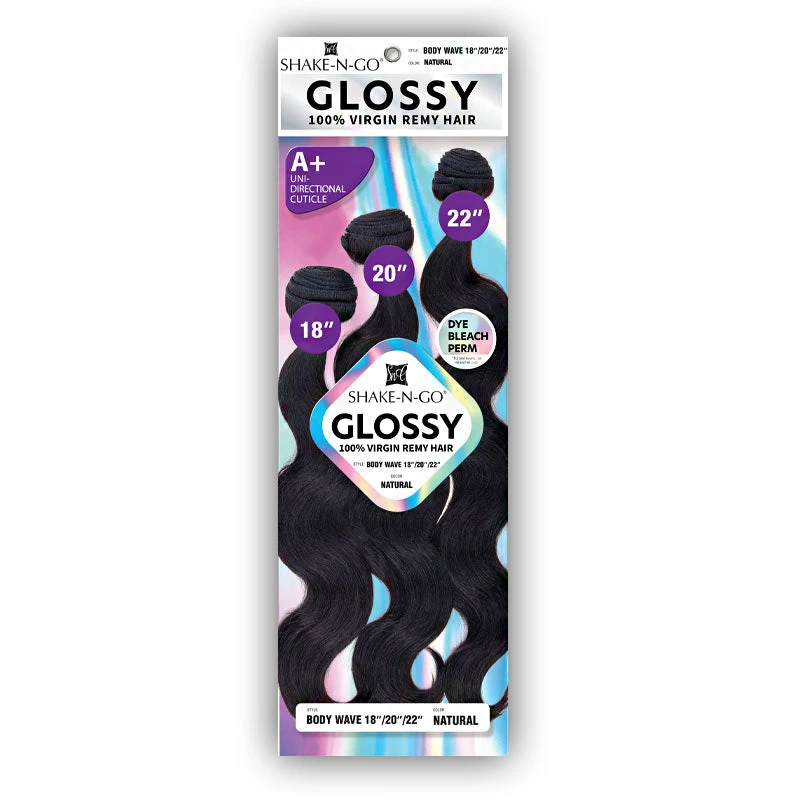 Shake N Go Glossy 100% Virgin Remy Human Hair Weave - BODY WAVE 182022 1 Shake N Go Glossy 100% Virgin Remy Human Hair Weave - BODY WAVE 182022
