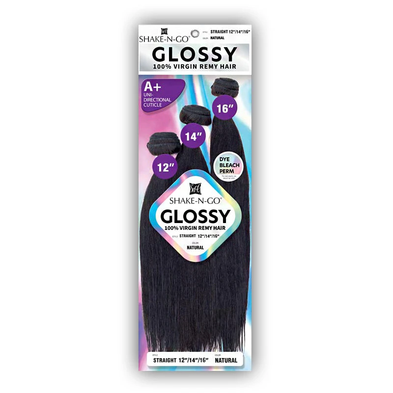 Shake N Go Glossy 100% Virgin Remy Human Hair Weave - STRAIGHT 121416 1 Shake N Go Glossy 100% Virgin Remy Human Hair Weave - STRAIGHT 121416