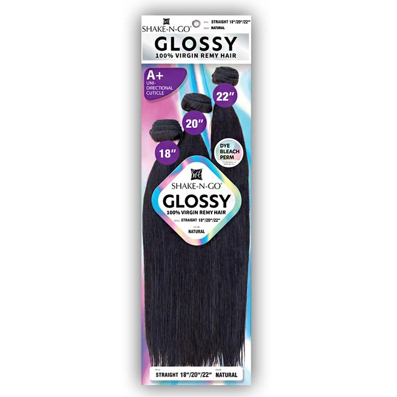 Shake N Go Glossy 100% Virgin Remy Human Hair Weave - STRAIGHT 182022 1 Shake N Go Glossy 100% Virgin Remy Human Hair Weave - STRAIGHT 182022