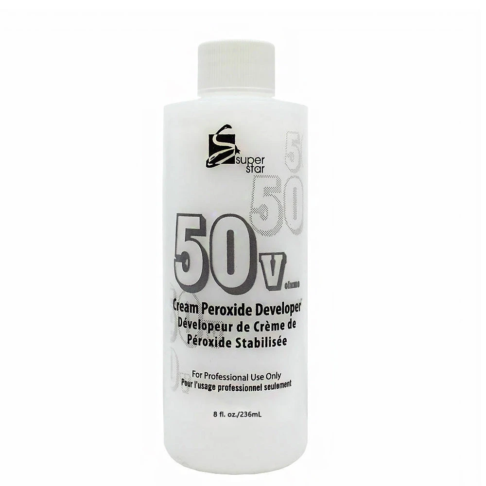Super Star Cream Peroxide Developer - 50 Volume 8oz 1 Super Star Cream Peroxide Developer - 50 Volume 8oz